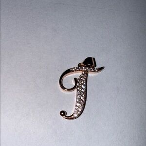 Elegant Gold and Silver Initial Pendant